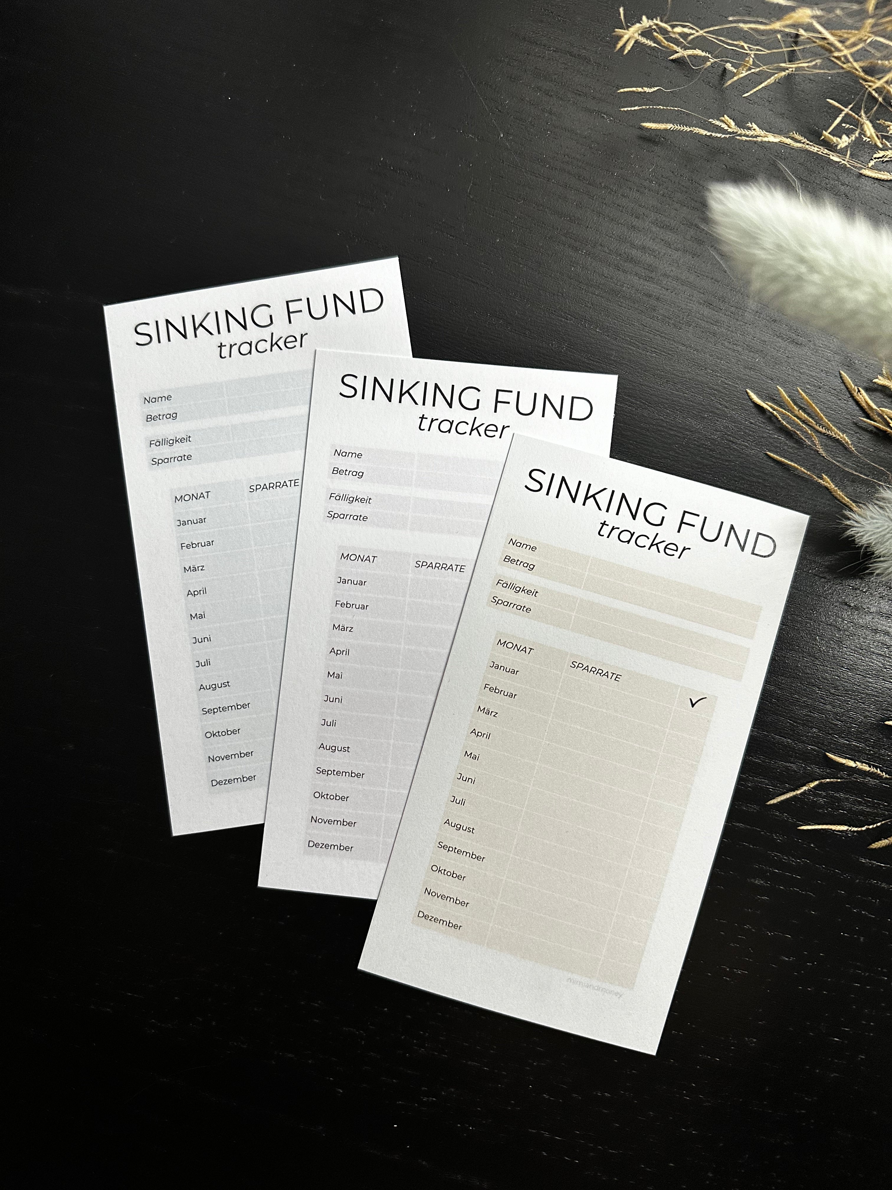 Sinking Fund tracker