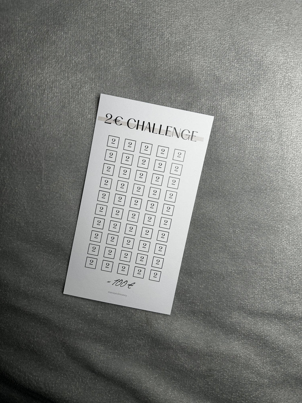 B-Ware 2€ Sparchallenge
