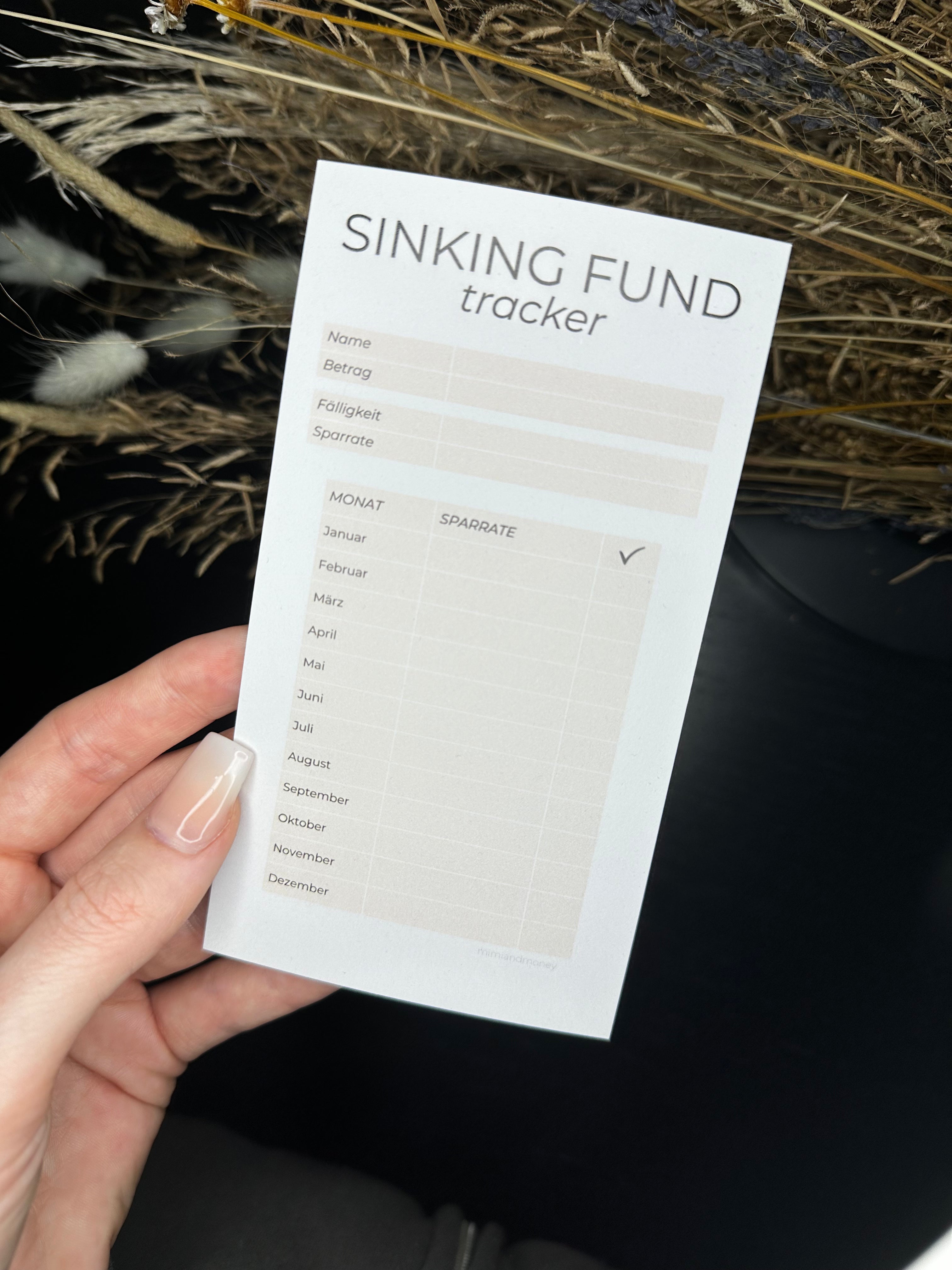 Sinking Fund tracker