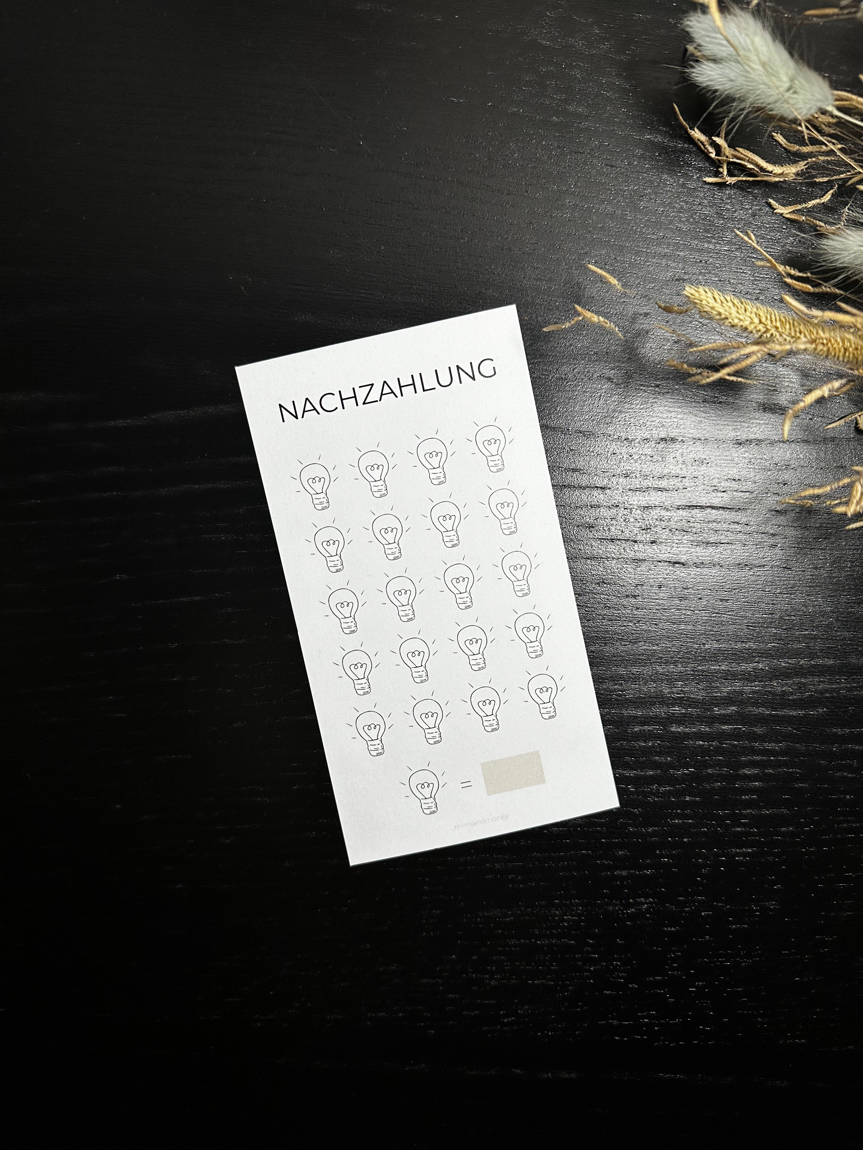 Nachzahlung Sparchallenge