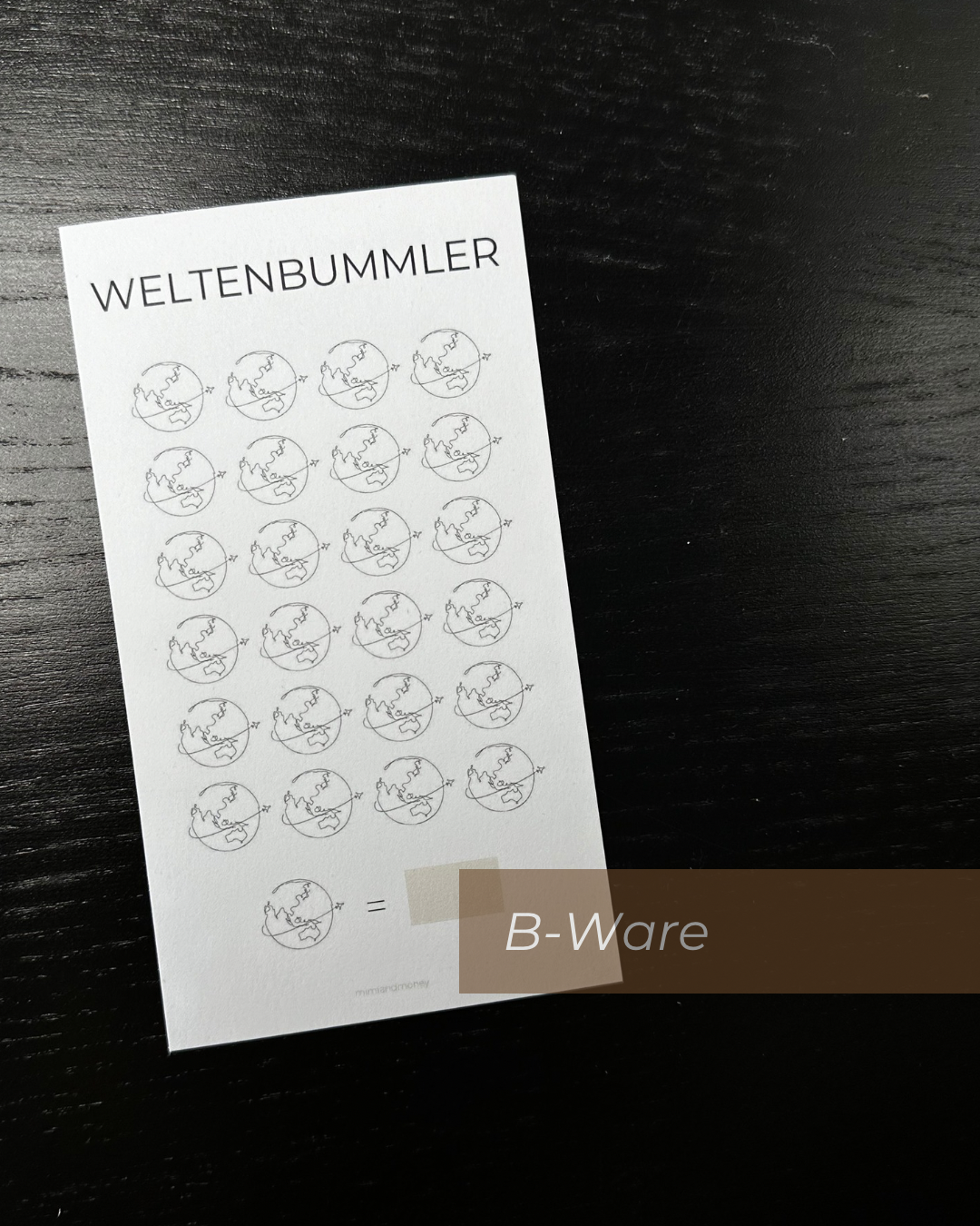 B-Ware Weltenbummler Sparchallenge