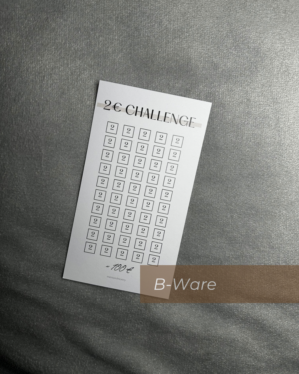 B-Ware 2€ Sparchallenge