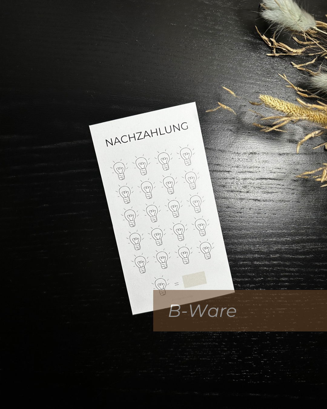 B-Ware Nachzahlung Sparchallenge