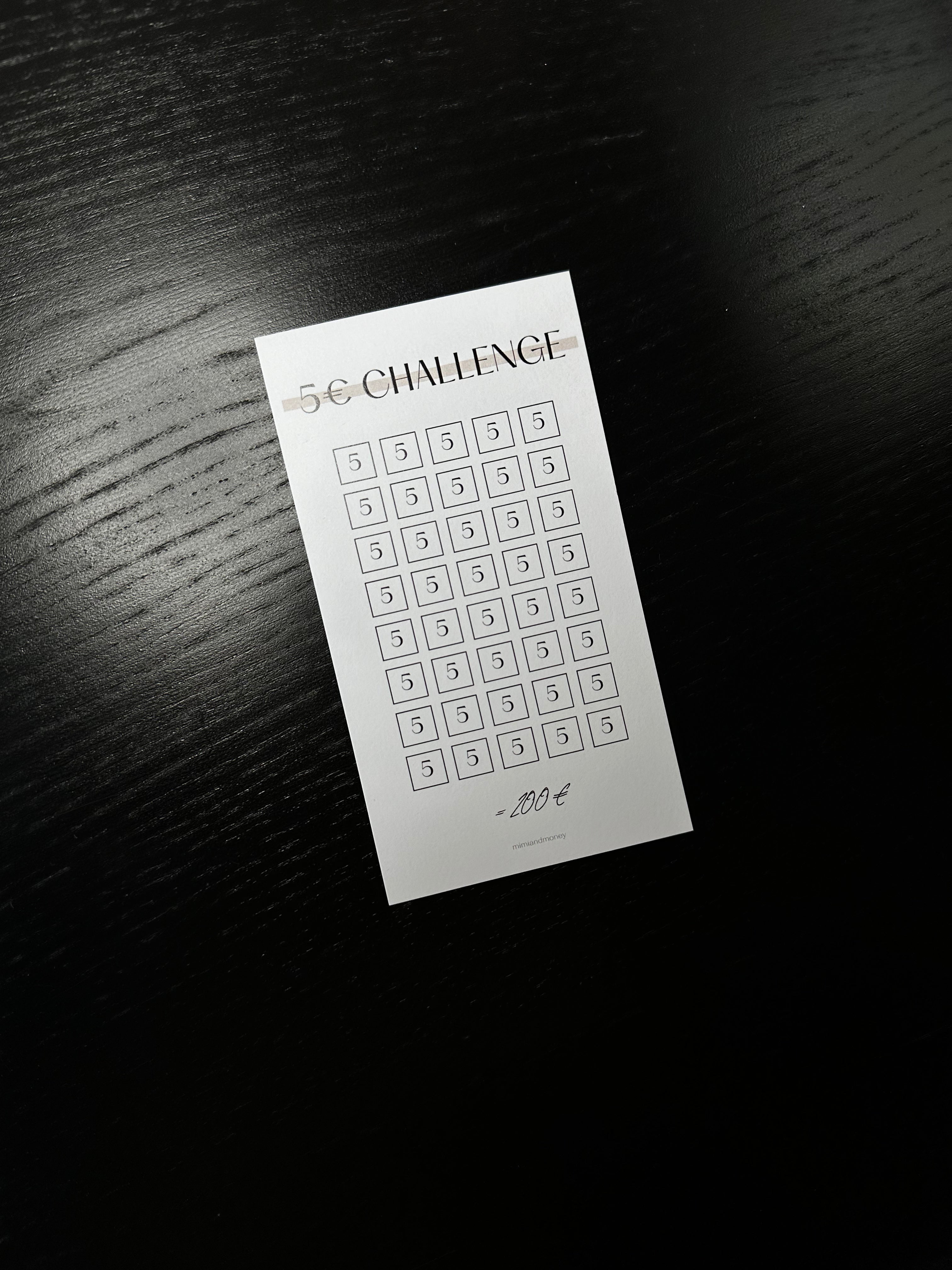 B-Ware 5 Euro Sparchallenge