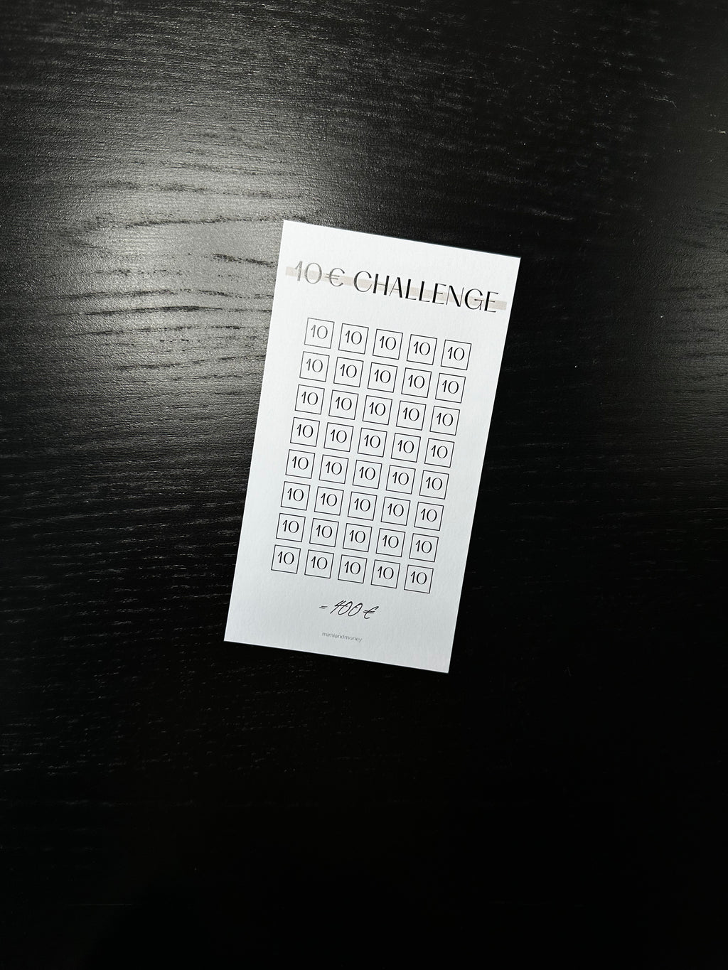 B-Ware 10 Euro Sparchallenge